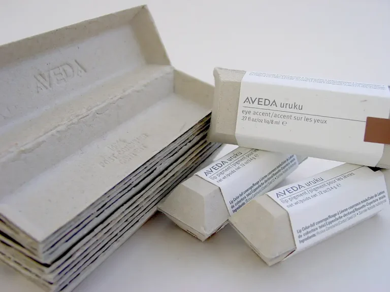 Aveda products for new sustainable lisptick packaging